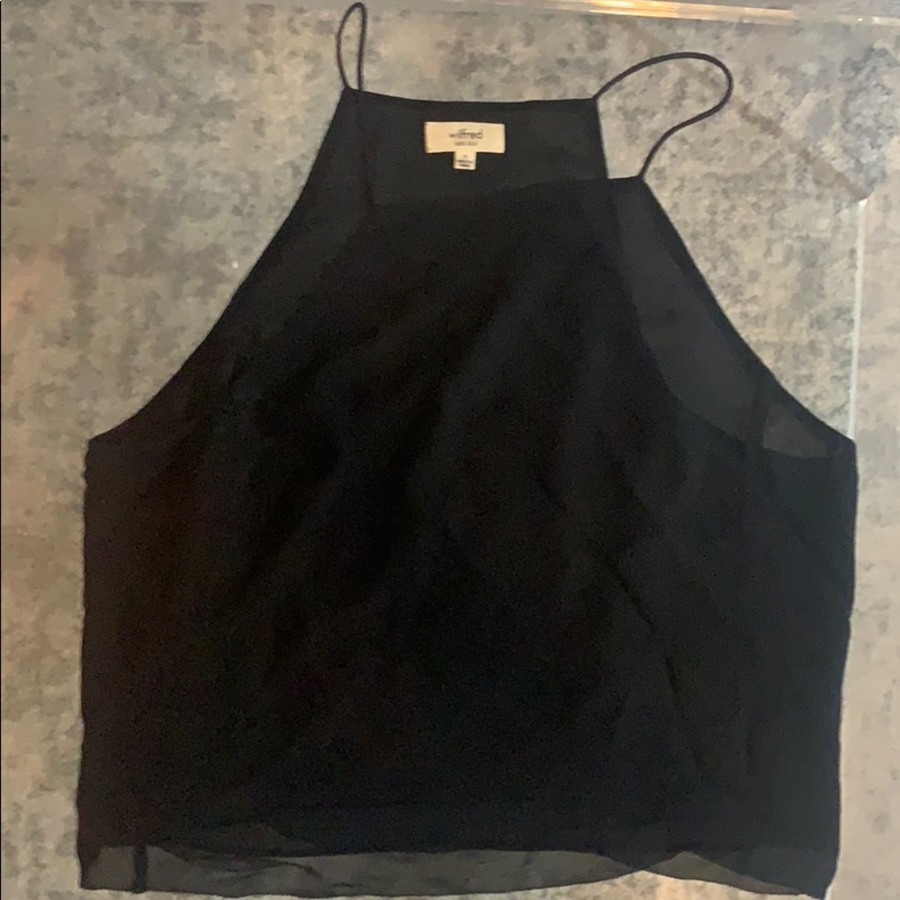 100% silk aritzia Wilfred top